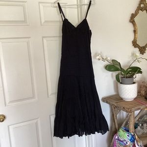 Black maxi dress